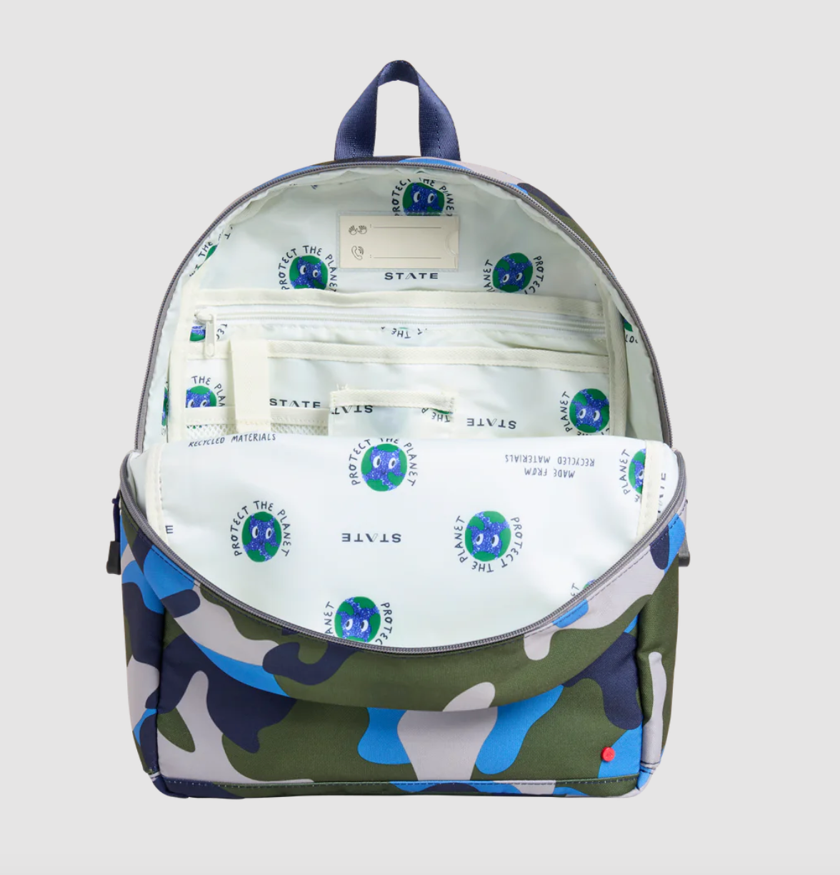 State Bags Kids Kane Travel Backpack Fuzzy Basketballs