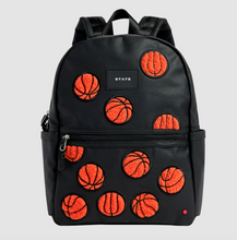 Load image into Gallery viewer, State Bags Coated Canvas Kane Kids Double Pocket Fuzzy Basketballs
