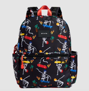 State Bags Recycled Polycanvas Kane Kids Double Pocket Skeleton Skate