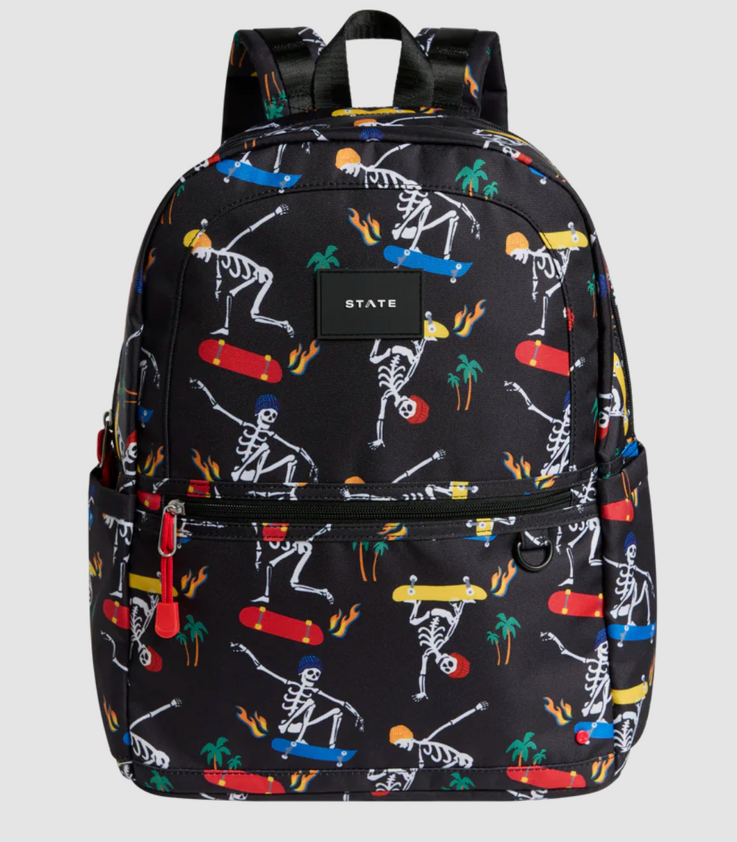 State Bags Recycled Polycanvas Kane Kids Large Skeleton Skate