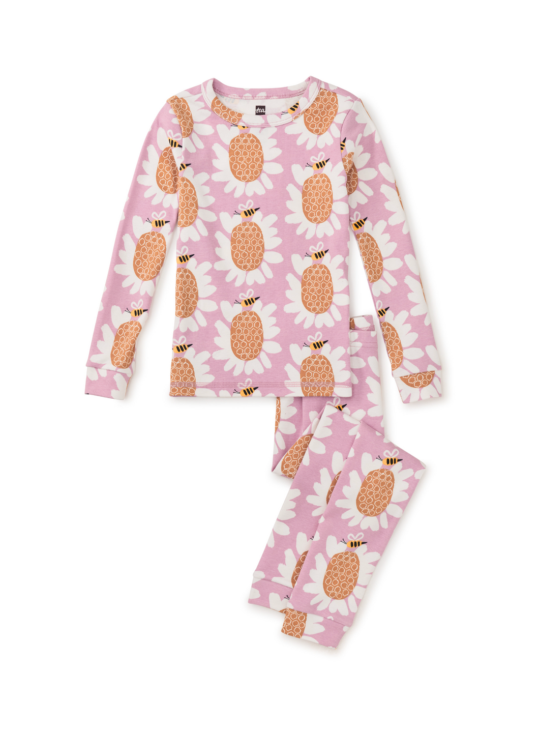 Tea Collection Goodnight Pajama Set Honey Bee Sunflower