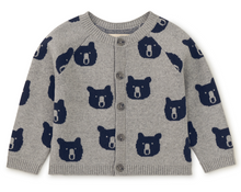 Load image into Gallery viewer, Tea Collection Iconic Baby Cardigan Baby Bears Size 4 Toddler
