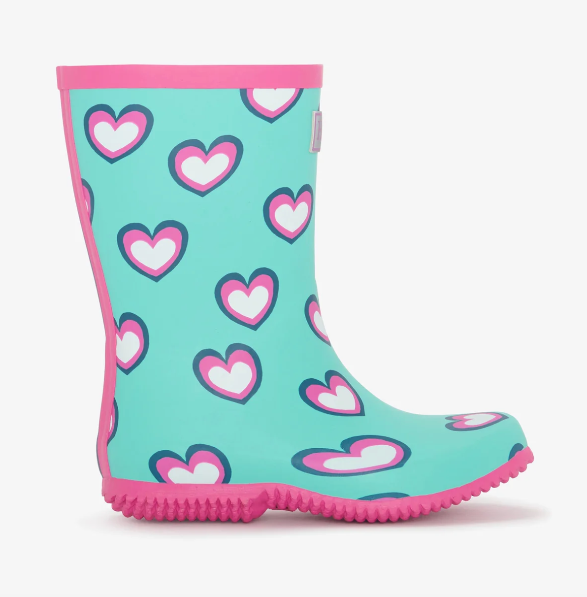 Laden Sie das Bild in den Galerie-Viewer, Hatley Hearts Packable Regenstiefel Größe 1 Jugend