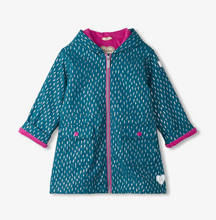Load image into Gallery viewer, Hatley Mini Lightning Bolts Peplum Rain Coat Size 2 Years
