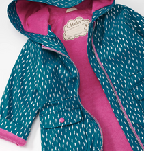 Load image into Gallery viewer, Hatley Mini Lightning Bolts Peplum Rain Coat Size 2 Years
