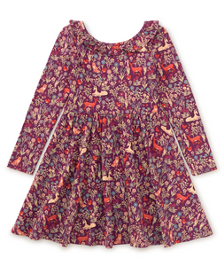 Tea Collection Ruffle Collar Ballet Dress Scottish Woodland Wonders Size 2T