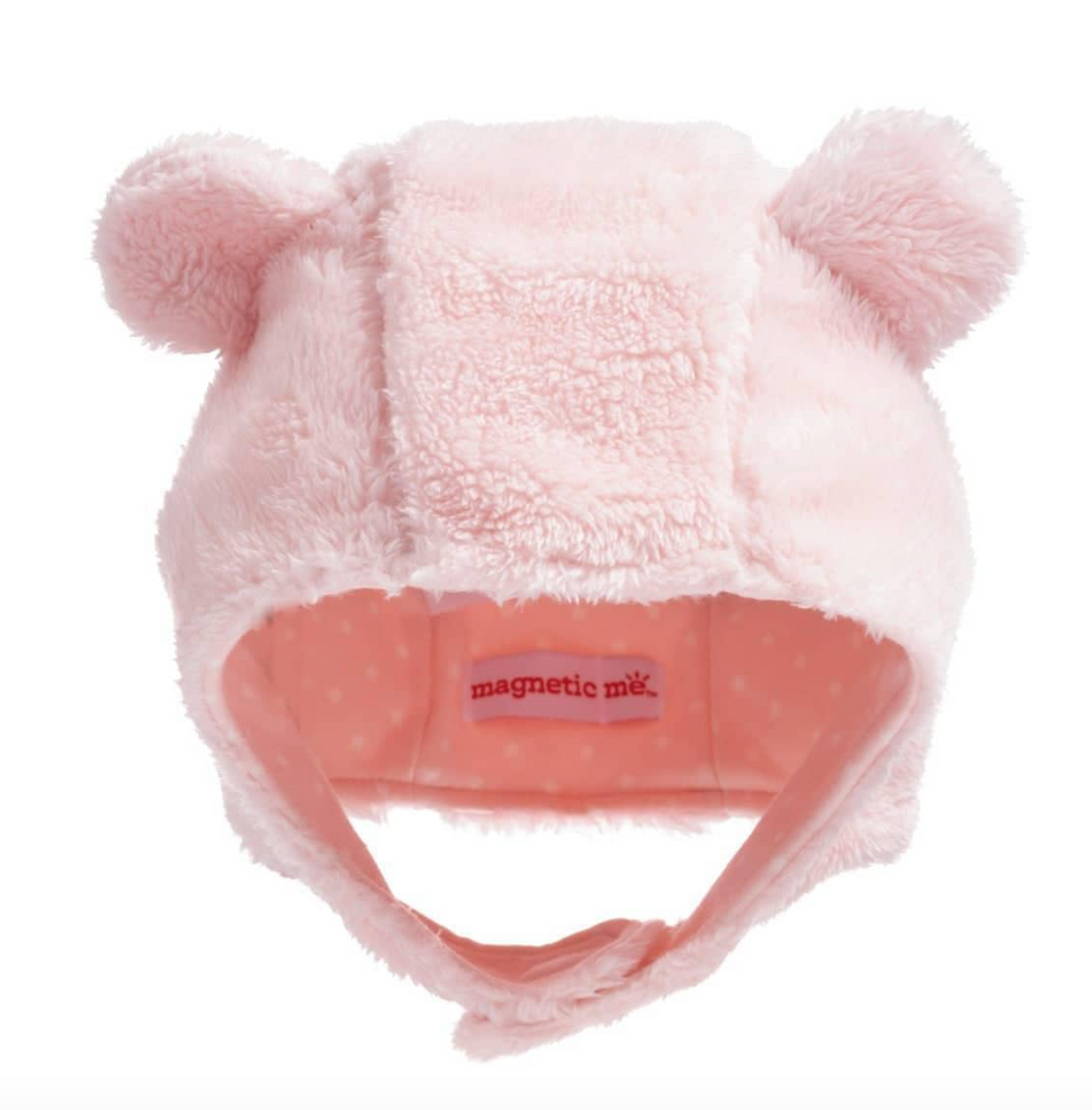 Magnetic Me Minky Hat Pink Blossom