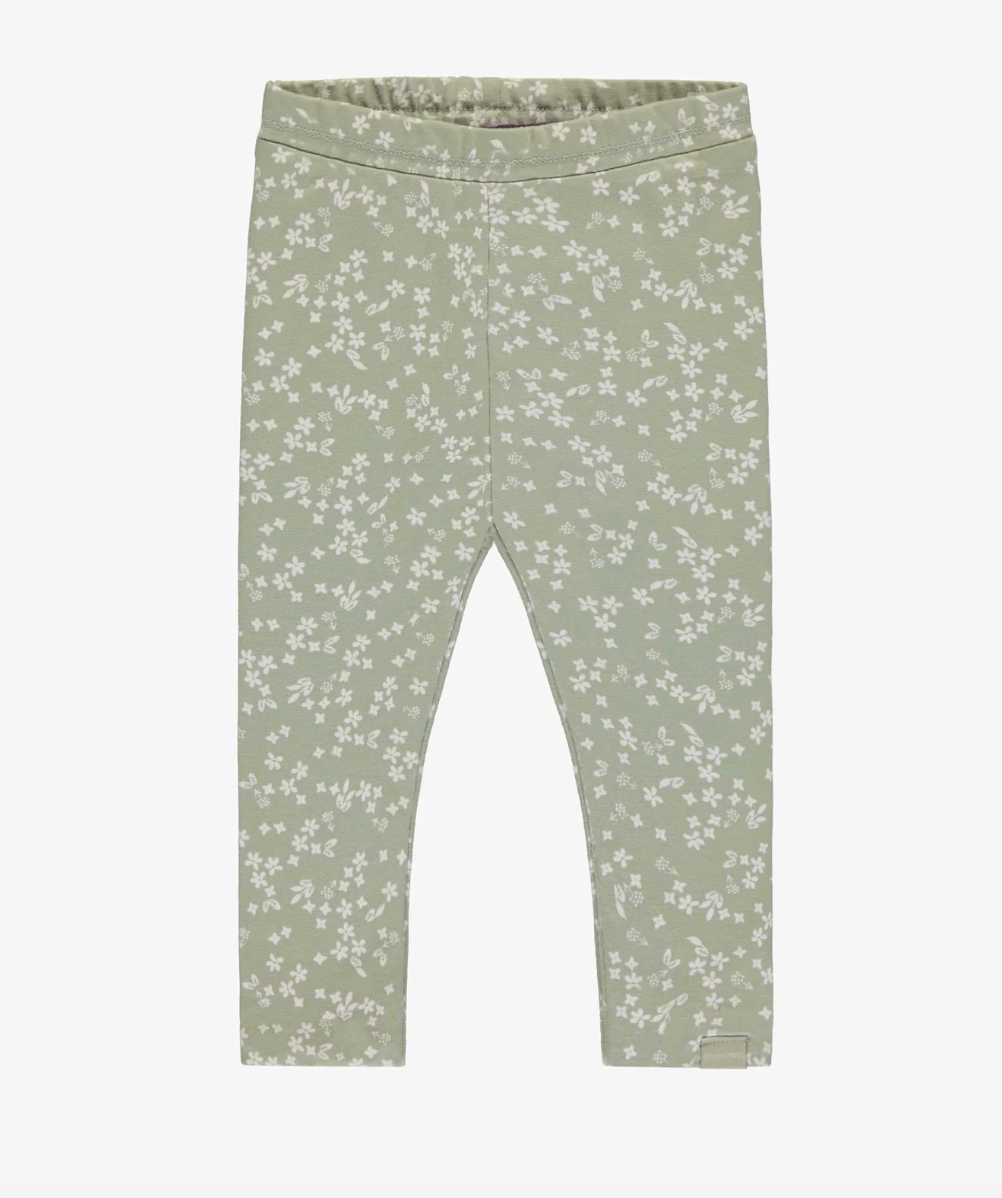 Souris Mini Reversible Striped Navy And Cream Legging In Stretch Jersey
