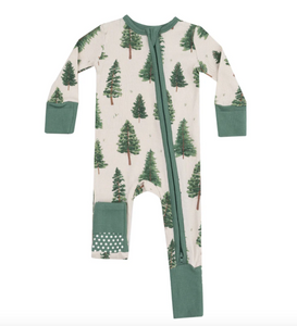 Angel Dear 2 Way Zipper Romper Forest Trees