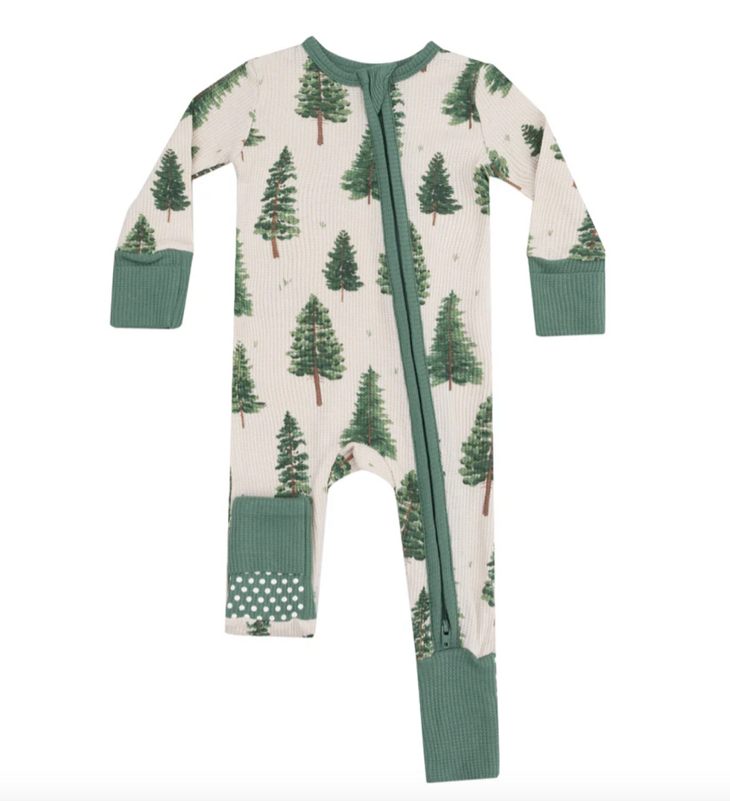 Angel Dear 2 Way Zipper Romper Forest Trees
