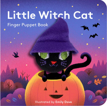 Load image into Gallery viewer, Little Witch Cat Finger Puppet Book
