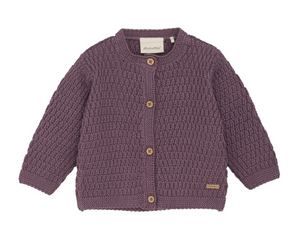 Minymo Cardigan Knit Black Plum