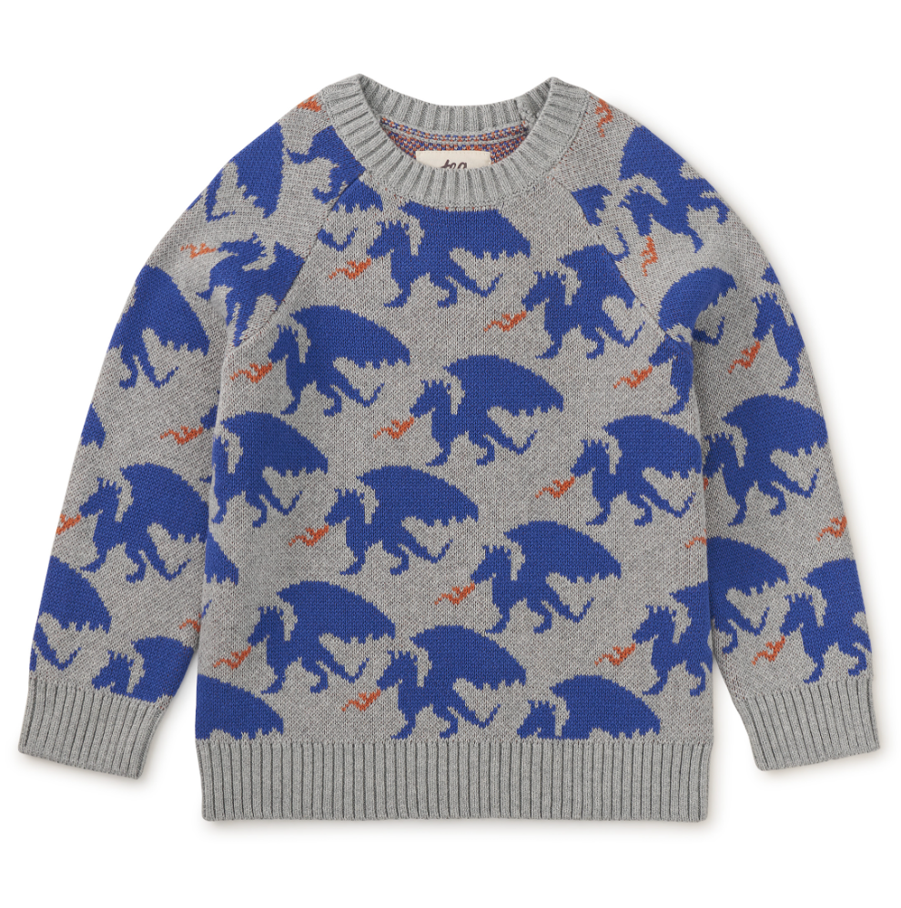 Tea Collection Dragon Sweater Evren Dragon Size XS 2-3Y