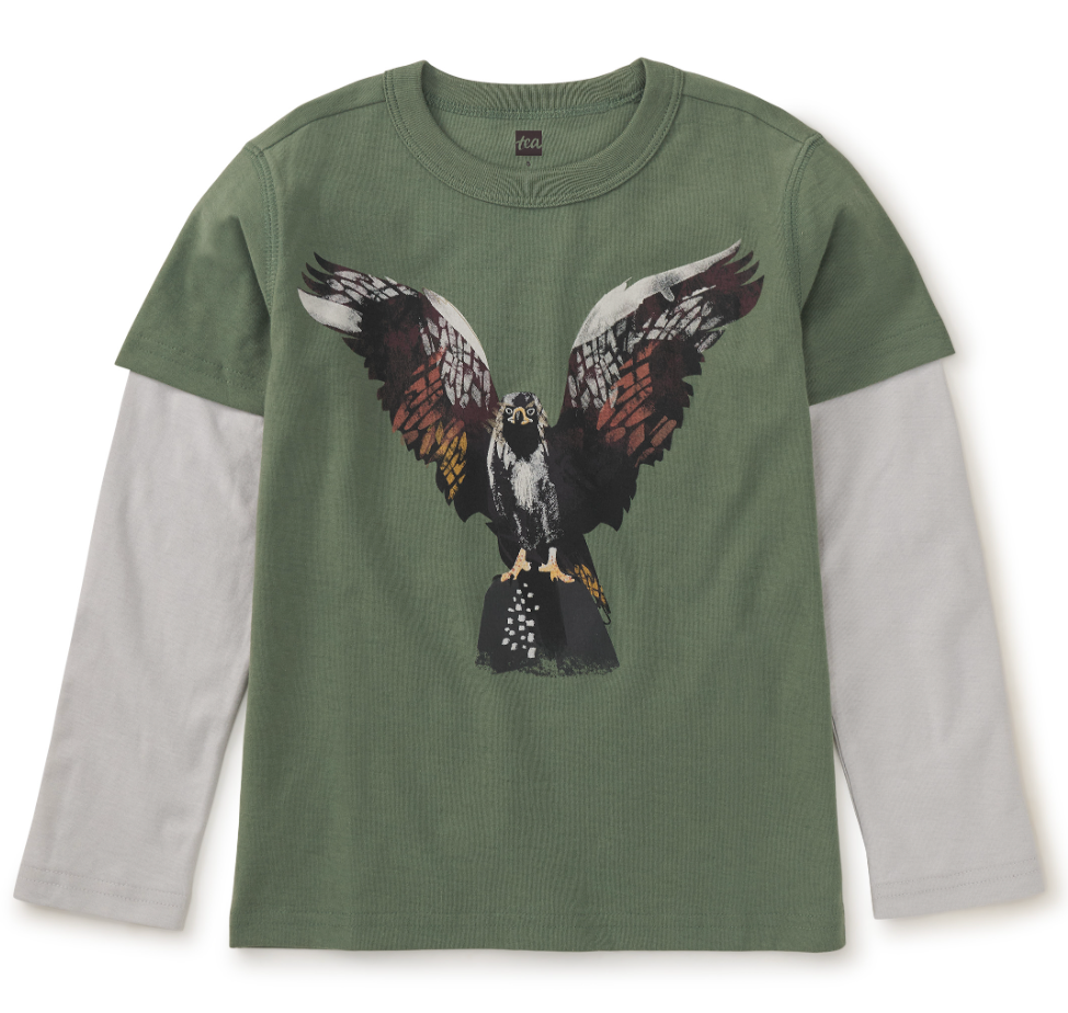 Tea Collection V For Vulture Layered Tee Stem