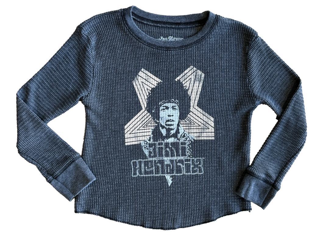Rowdy Sprout Jimi Hendrix Long Sleeve Thermal Tee