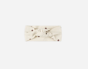 Quincy Mae Ribbed Knotted Headband Mushrooms