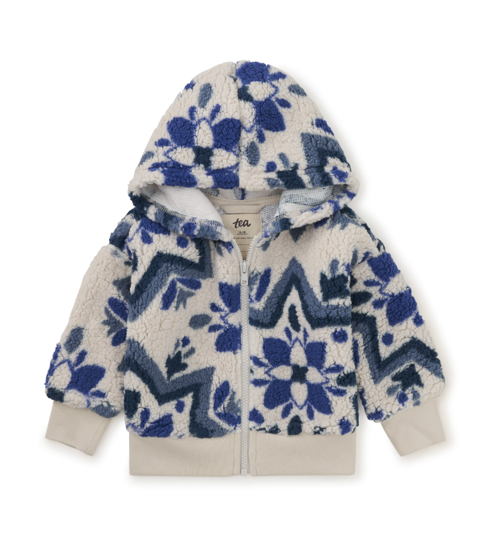 Tea Collection Teddy Fleece Baby Hoodie Istanbul Iznik Size 18-24m
