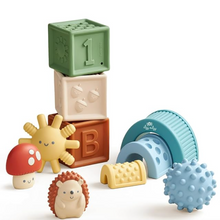 Load image into Gallery viewer, Itzy Ritzy Sensory Roto Blocks Set of 10
