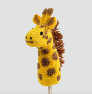 The Winding Road Felt Finger Puppet Giraffe