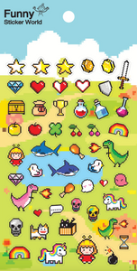Video Game Party Stickers