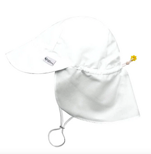 Green Sprouts UPF 50+ Eco Flap Hat White Size 9-18m