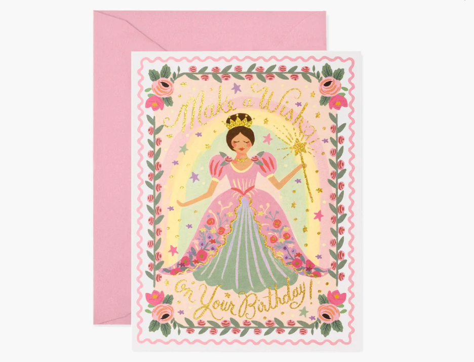 Rifle Paper Co. Princess Birthday Card