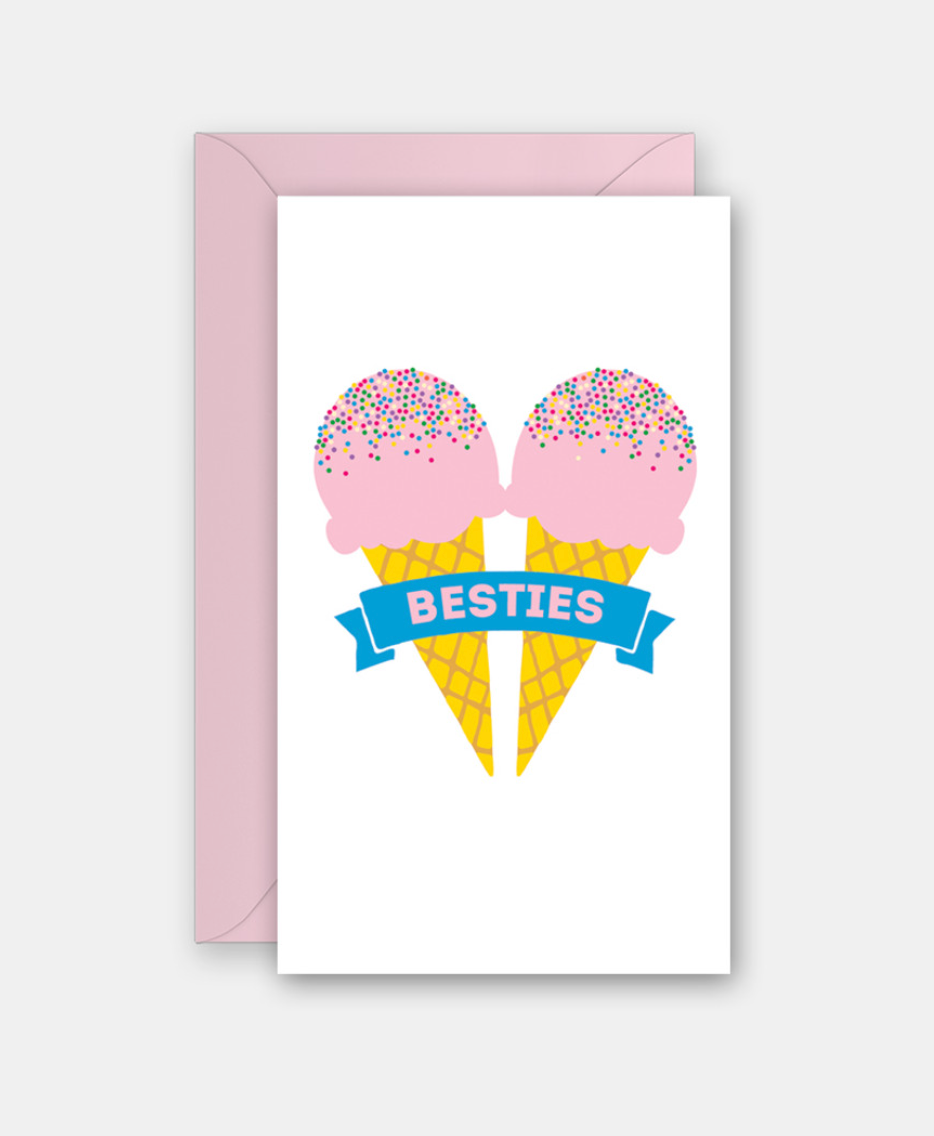 Enclosure Card Bestie Ice Cream