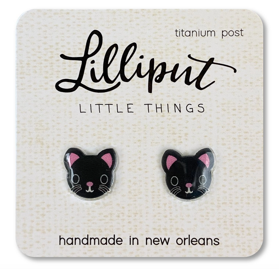 Lilliput Little Things Kitty Cat Earrings