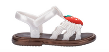 Load image into Gallery viewer, Mini Melissa Hip Jelly Sandal Baby Strawberry Pearly White
