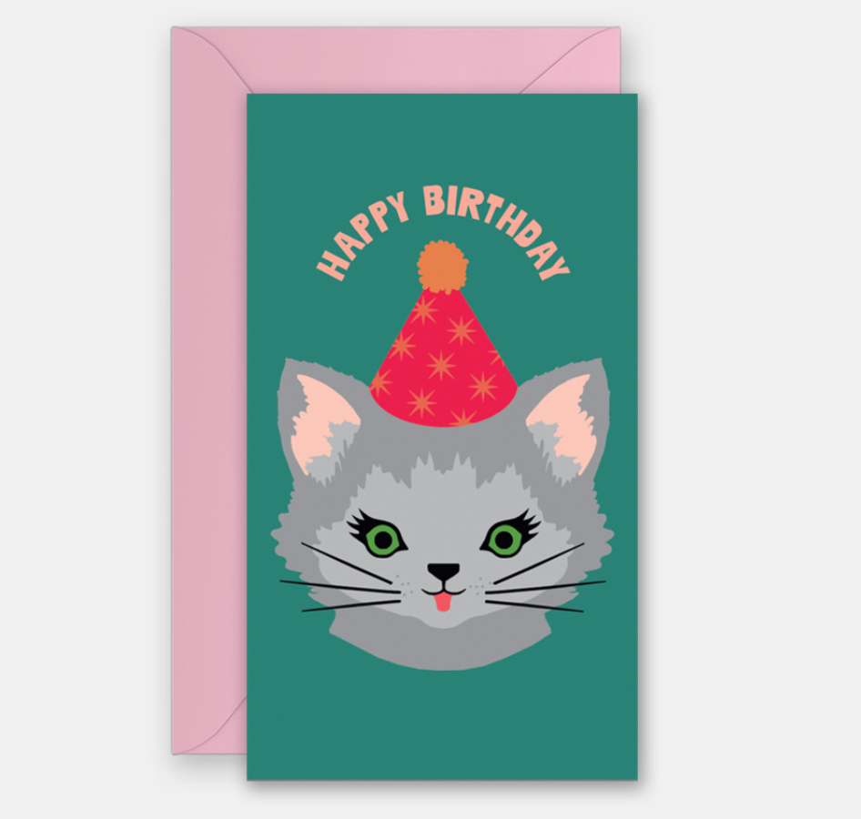 Enclosure Card Party Kitty