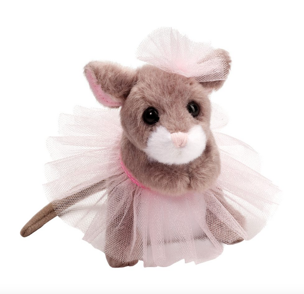 Douglas Tippy Toe Mouse With Tutu