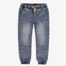 Load image into Gallery viewer, Souris Mini Medium Blue Denim Pants with Faded Effect
