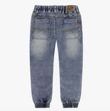 Load image into Gallery viewer, Souris Mini Medium Blue Denim Pants with Faded Effect
