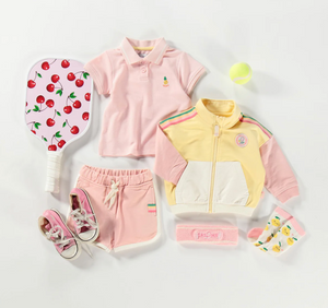 Souris Mini Yellow Vest in French Cotton with Zipper