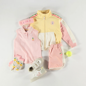 Souris Mini Sporty Pink Shorts in French Cotton