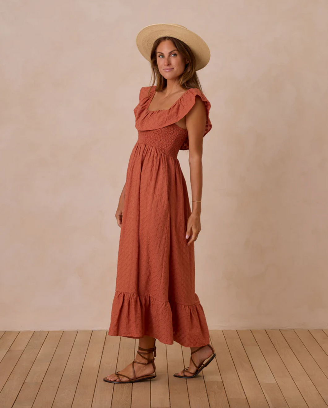 Rylee + Cru Gia Dress Poppy