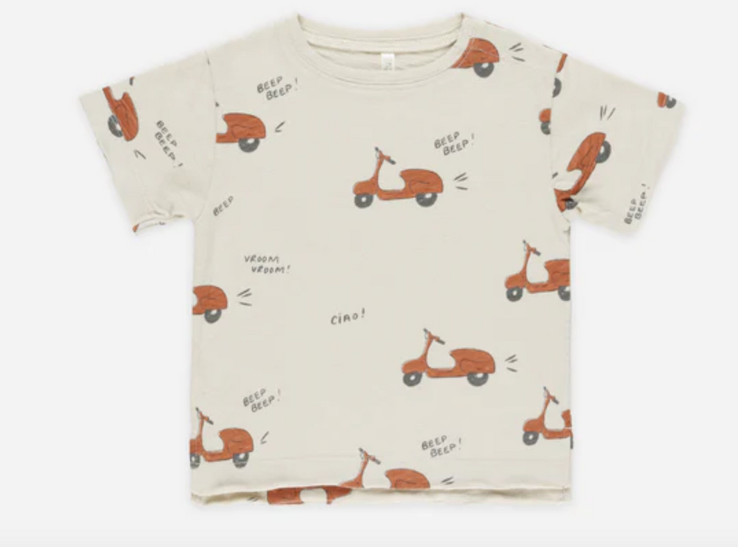 Rylee + Cru Raw Edge Tee Moped