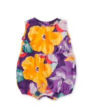 Load image into Gallery viewer, Tea Collection Peek-a-Boo Back Baby Romper Large Tropical Floral

