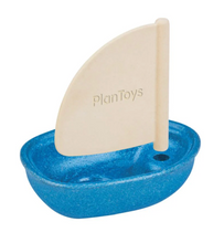Load image into Gallery viewer, Plan Toys Sail Boat - Blue
