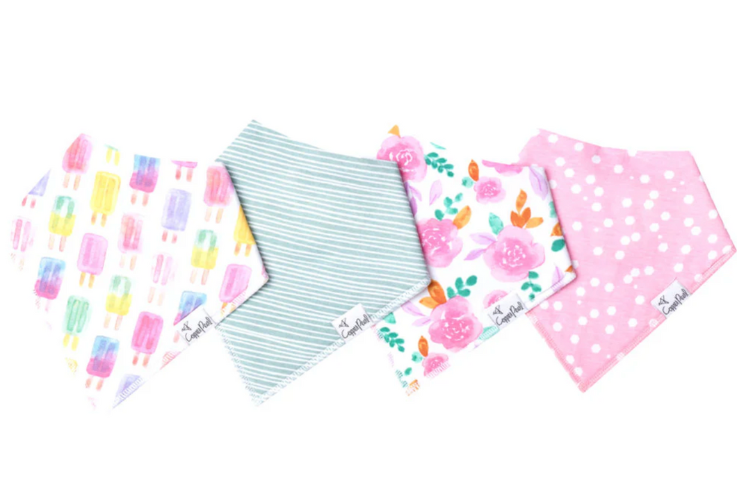 Copper Pearl Bandana Bibs Summer 4 Pack