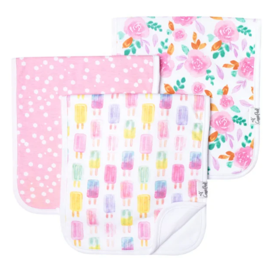 Copper Pearl Premium Burp Cloths Summer