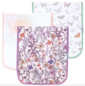 Copper Pearl Premium Burp Cloths Flora