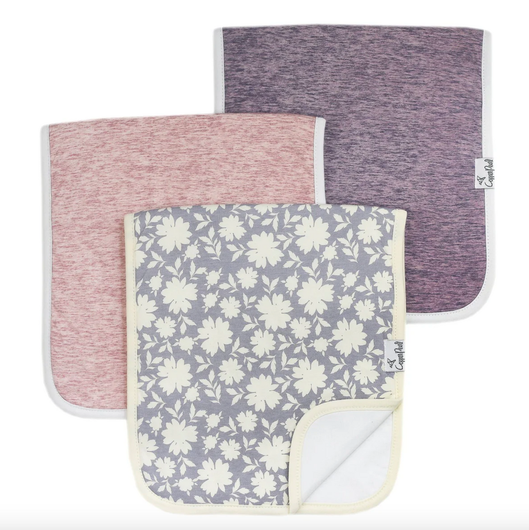 Copper Pearl Premium Burp Cloths Lacie