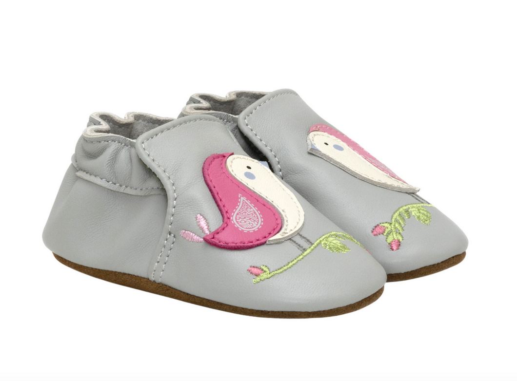 Robeez Bird Buddies Charcoal