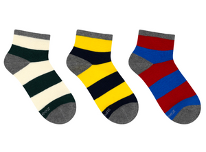 Robeez Rugby Stripes 3-Pack Socks