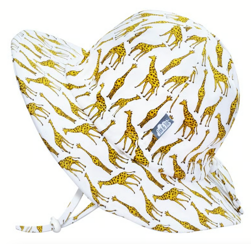 Jan & Jul Cotton Floppy Hat Giraffe Size S (0-6m)