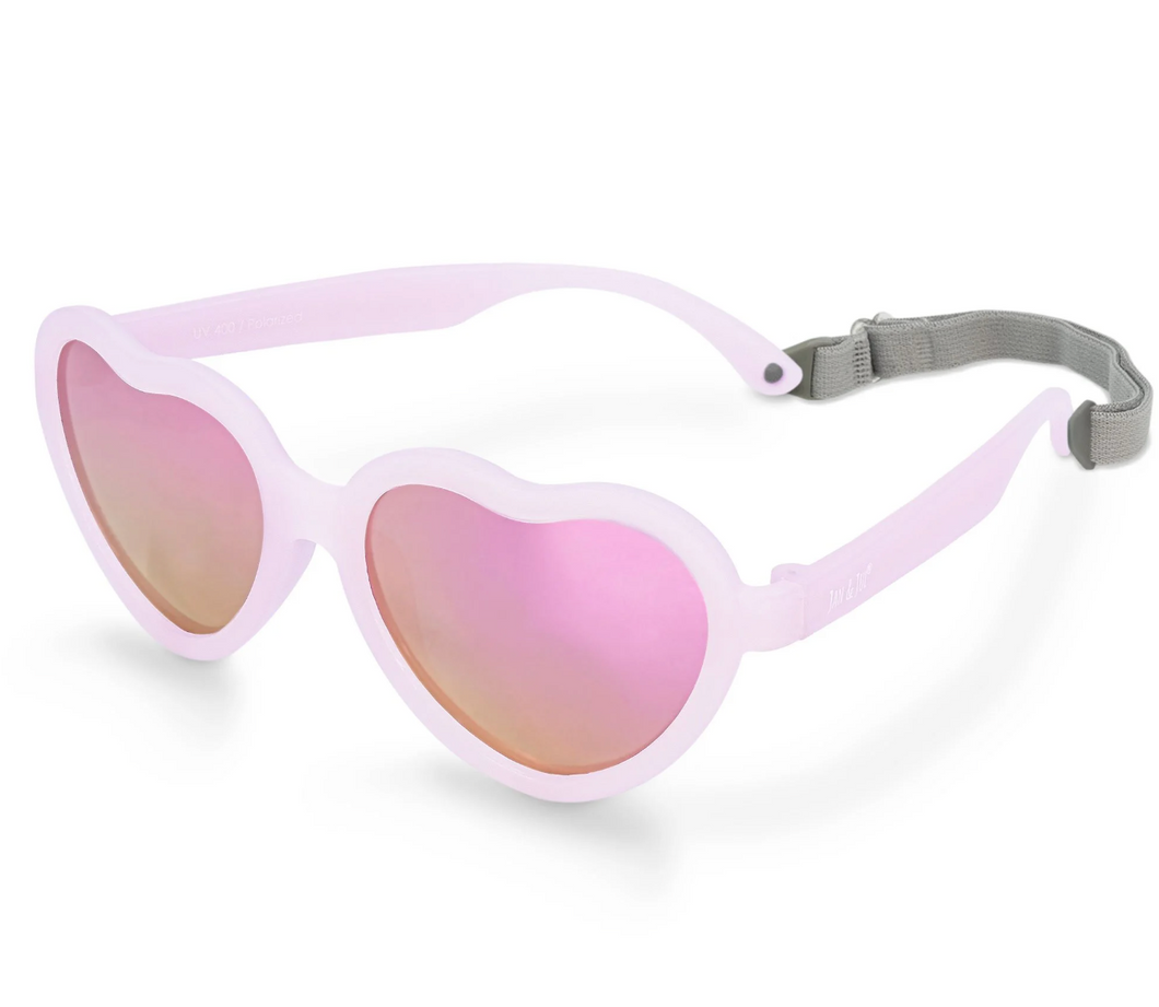 Jan & Jul Polarized Lenses Heart Glasses Frosty Lavender