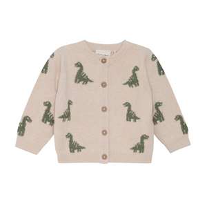 Minymo Dinosaur Knit Cardigan Size 9M