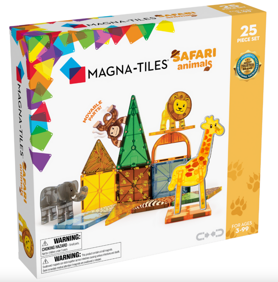 Magna-Tiles Safari Animals 25 Piece Set