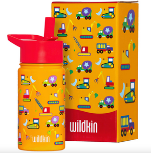 Wildkin Under Construction 14 oz Stainless Steel Water Bottle